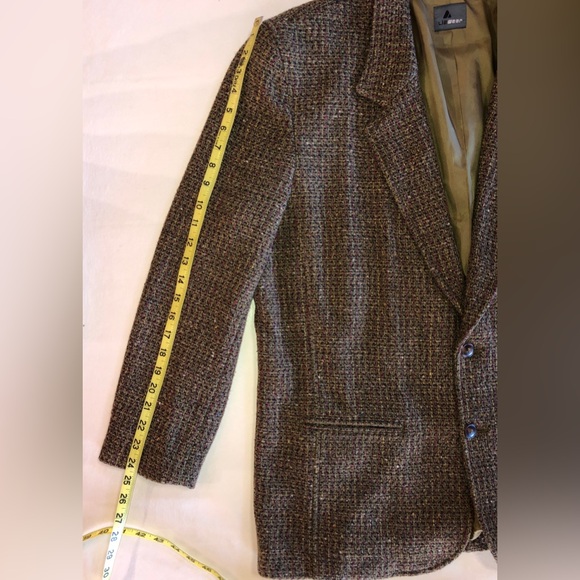 LIZ CLAIBORNE Vintage LizWear Wool Blend Boyfriend Fit Blazer (14) - Picture 14 of 17
